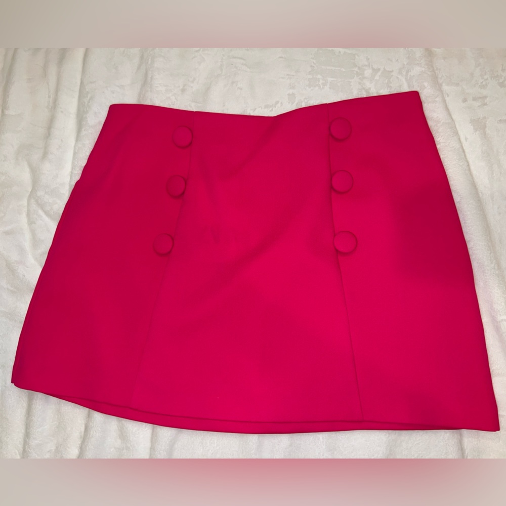 ZARA hot pink mini skirt